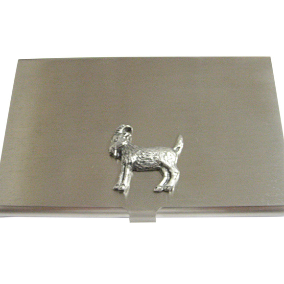 Textured Goat Business Card Holder
